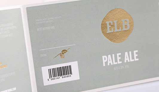Bedrukte flessenhals-band, borst-etiketten en rugetiketten op rol voor bierflesjes van unieketiket.nl
