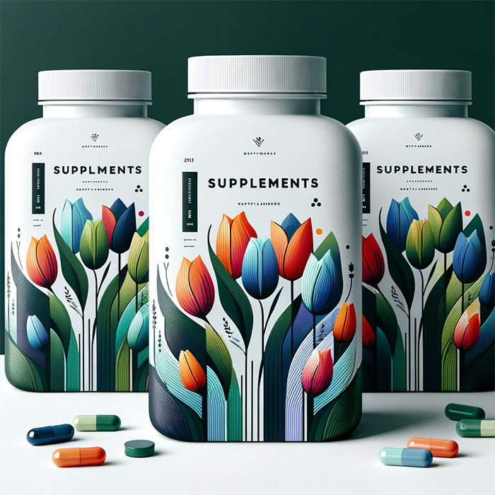 innovatieve. labels voor supplements